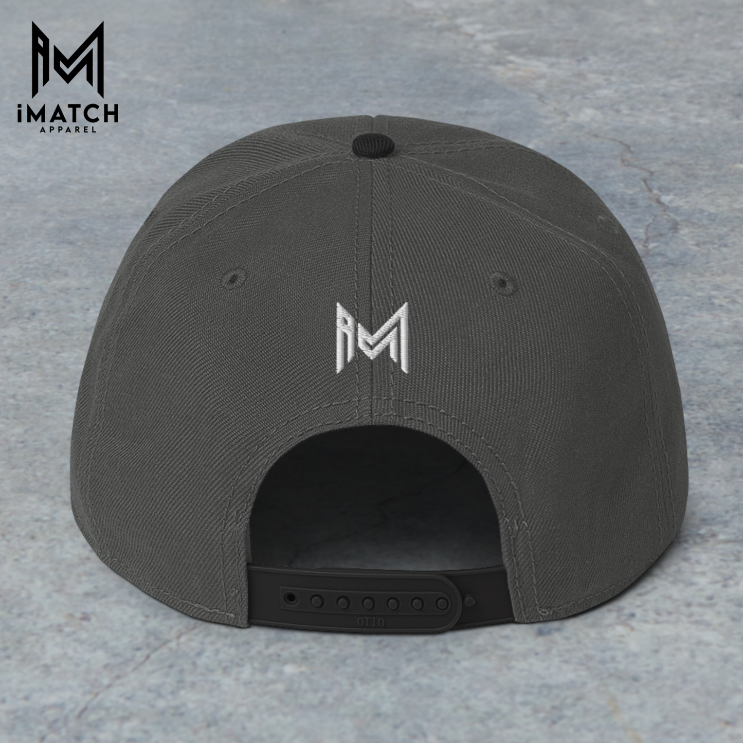 Founder's Snapback Hat (white logo)