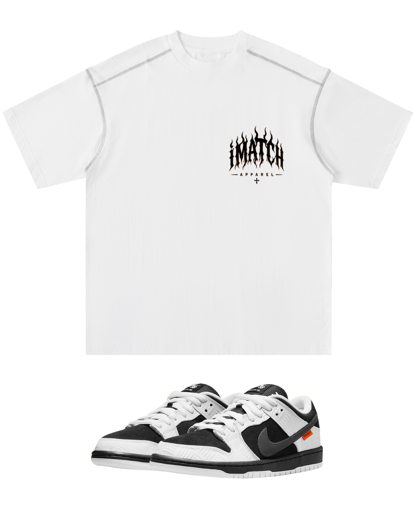 Burnout-White Tee