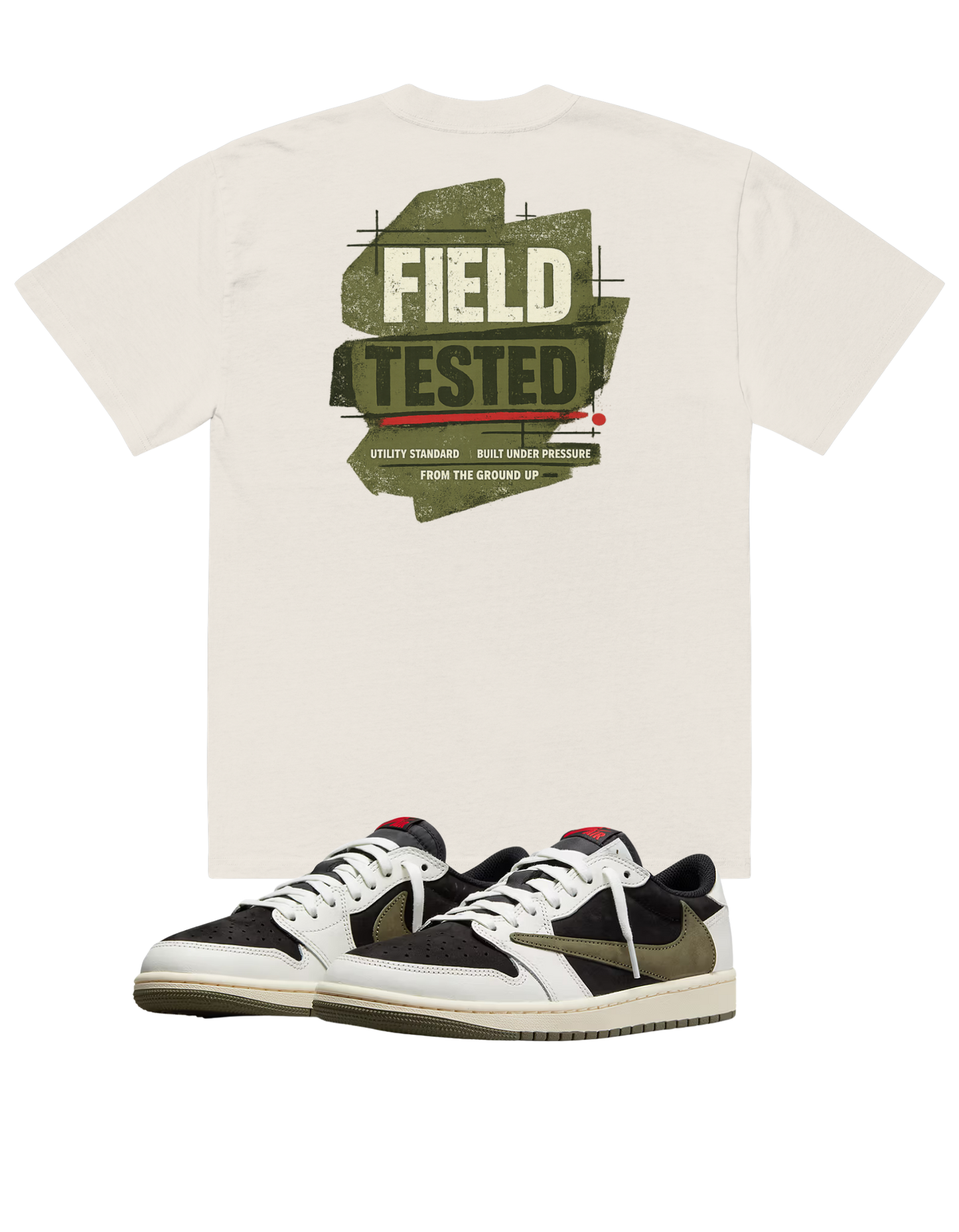 FIELD TESTED Oversized Tee - Olive Edition