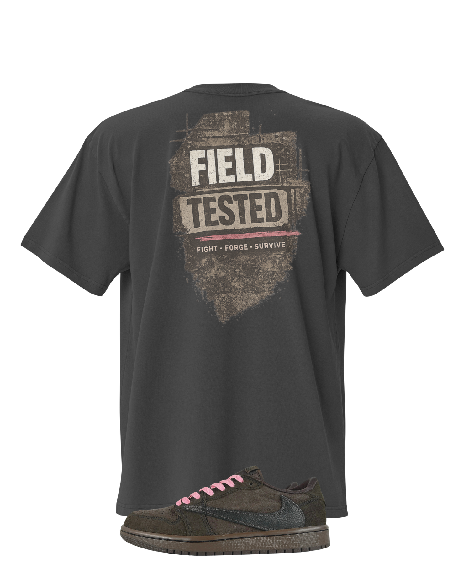 FIELD TESTED Oversized Tee - Velvet Brown Edition